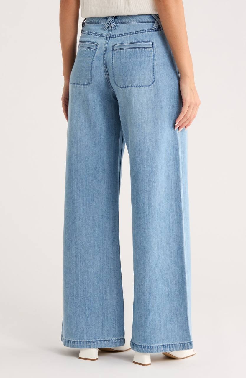 Lucky Brand Liquid Denim Wide-Leg Jeans, Flip Side Wash, Size 16/33 NWT