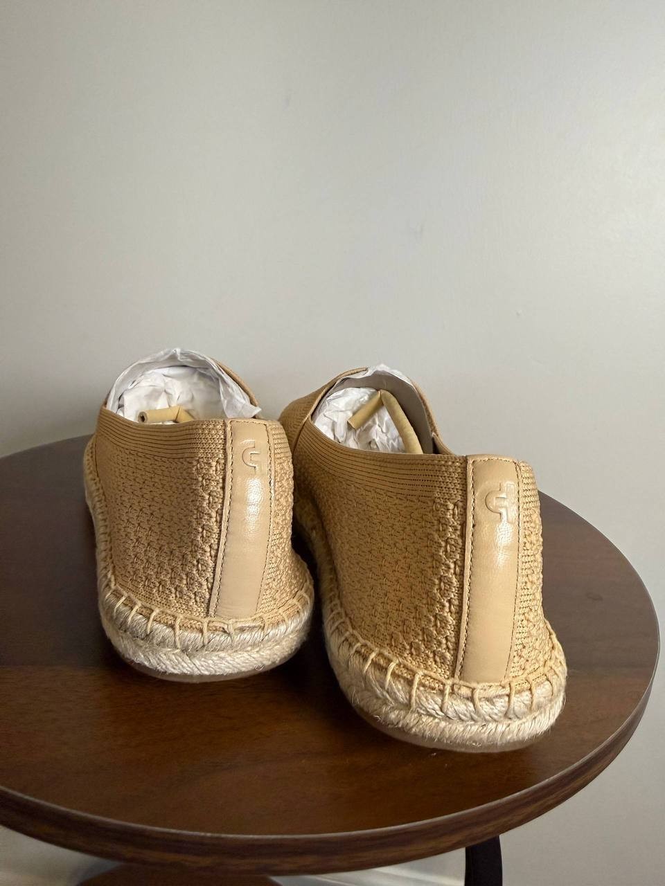 Cole Haan Keely Espadrille Flats–Soft Buff–Size 11B–Polyester/Leather–New in Box