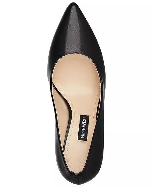 Nine West Black Leather Pumps 7M New in Box MSRP $99