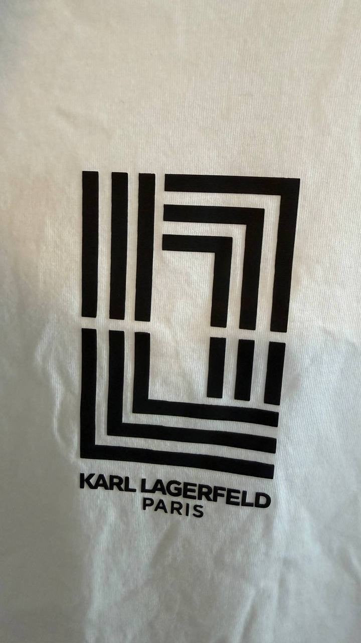 Karl Lagerfeld Paris Men’s Line‑Graphic Logo T‑Shirt XL $59 NWT