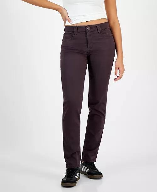 Democracy Women’s AB Solution Straight Leg Jeans Brown Size 10 NWT $78