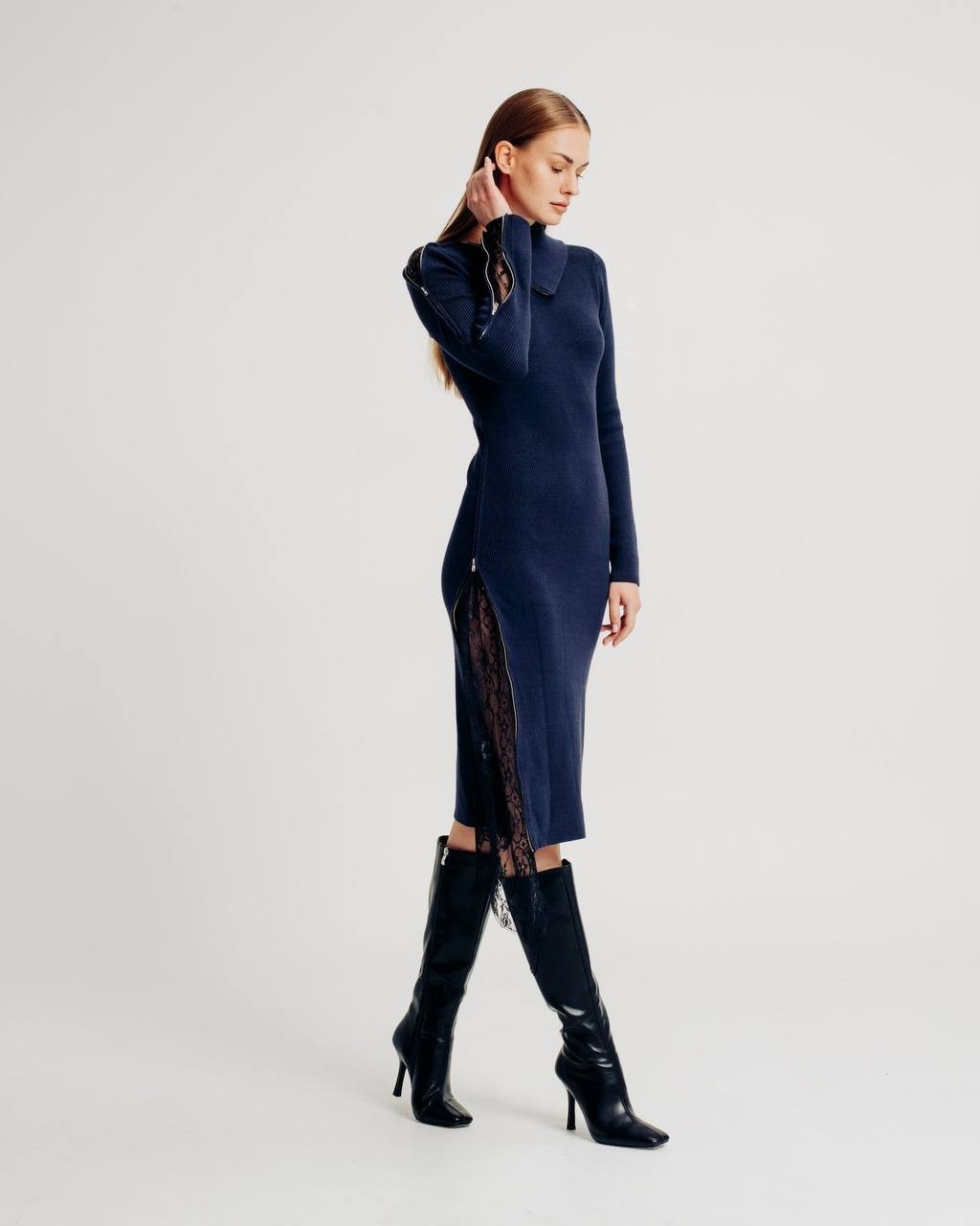 Torn by Ronny Kobo “Laetitia” Dress-Black-Size L-NWT-$268