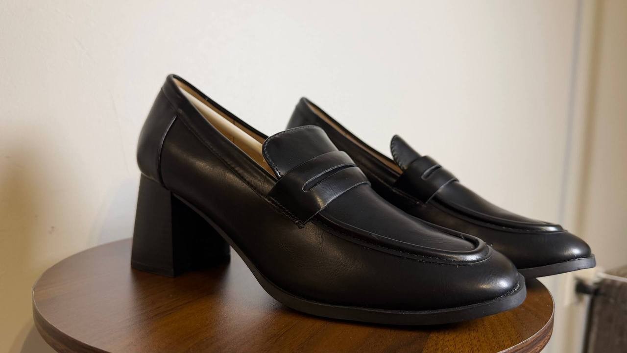 Journee Malleah Pumps 10M Black Vegan Leather Comfort Heel NIB msrp$93