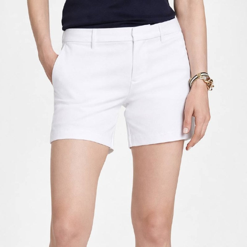 Calvin Klein White Tailored Shorts 10 NWT Stains Noted Needs Dry Clean msrp$54.5