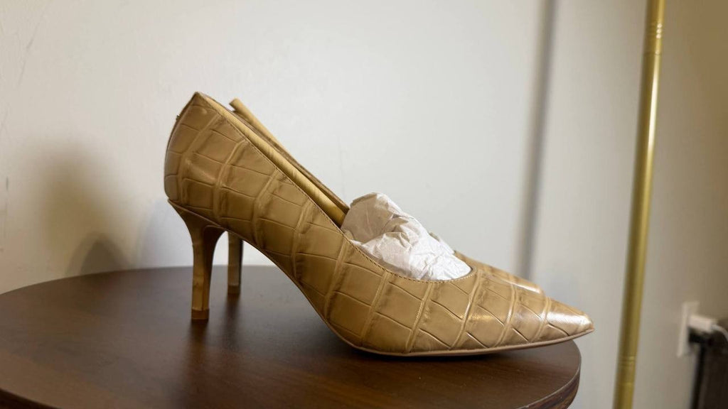 Lauren Ralph Lauren Lanette Pointed Toe Pumps Brown 5.5B New With Box $155