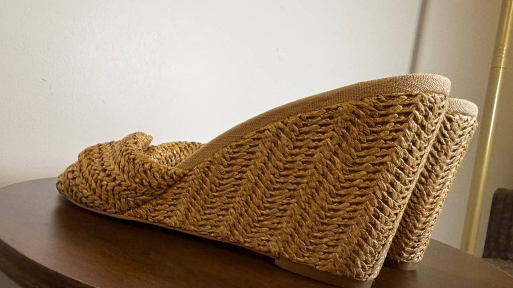 Nine West Raffia Wedge Sandals 10M – MSRP $95, New (No Box)