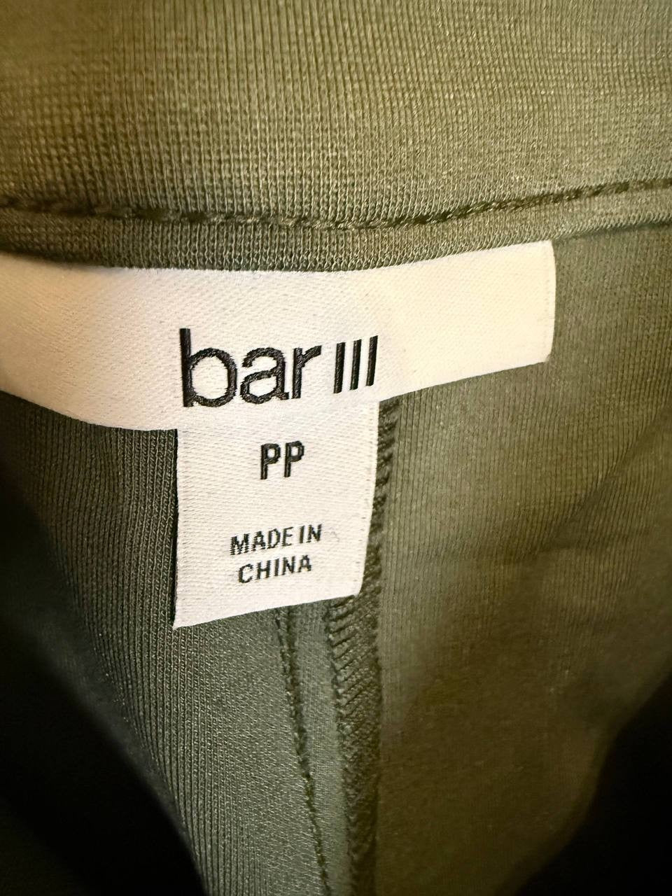Bar III Petite High‑Leg Wide‑Leg Seamed Ponte Pants – PP – NWT – $59.50