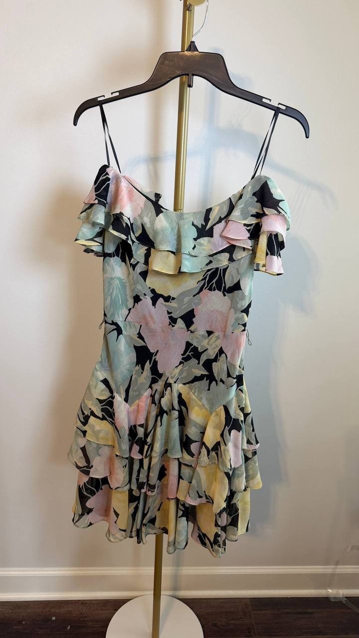 Lauren Ralph Lauren Women’s MAIBEL Mini Dress Olive Print Size 4 NWT $225