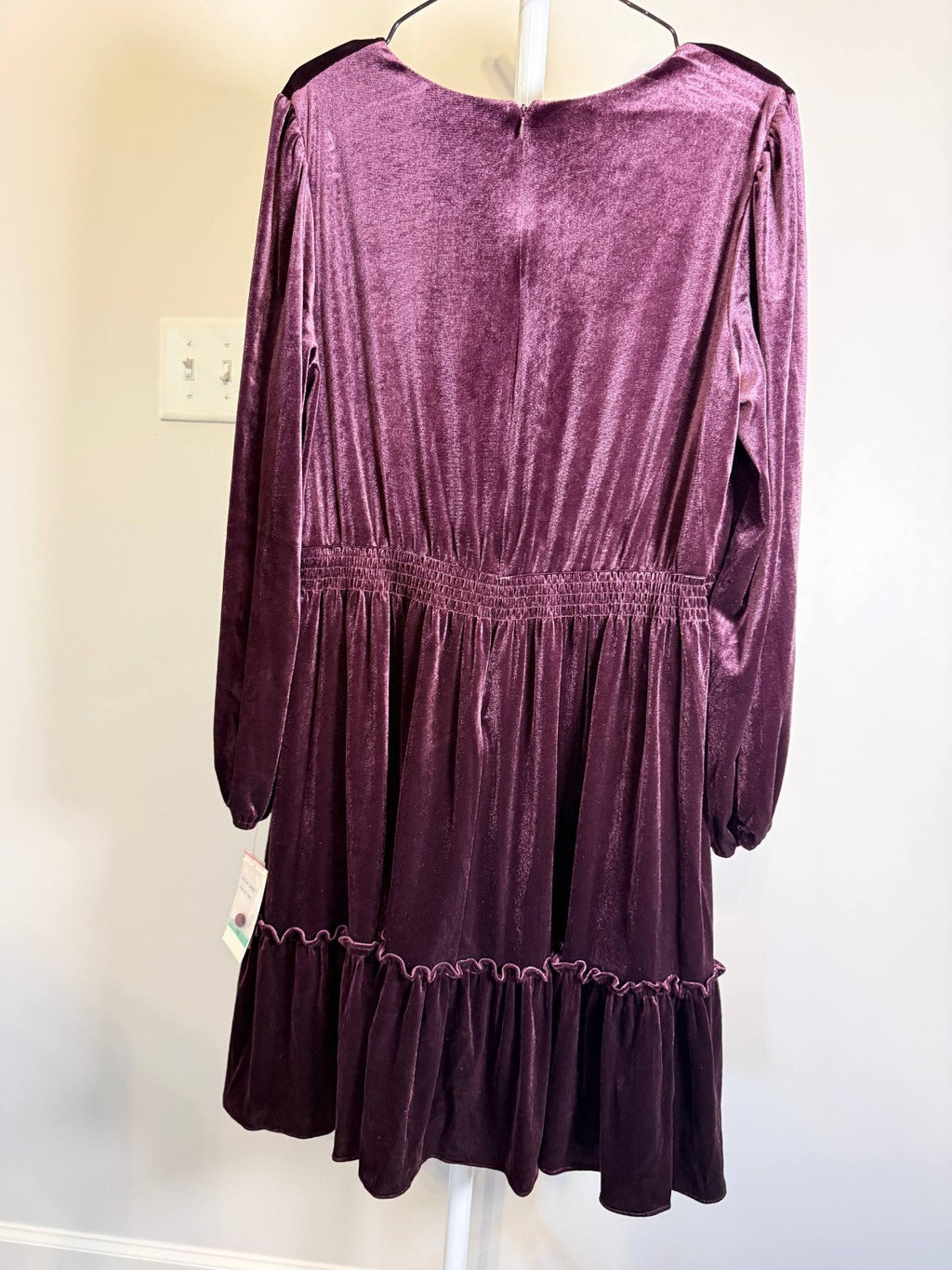 Taylor Velvet V‑Neck Smocked‑Waist Dress NWT Sizes 6/8/16 – Holiday Party Velvet