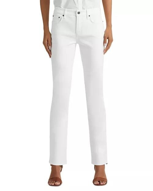 Lauren Ralph Lauren Mid‑Rise Straight Jeans White 6 NWT $125