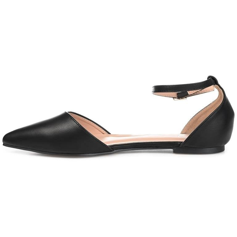 Journee  Collection  Reba  D’Orsay  Flats  Wide  Black  8  New  in  Box  $40