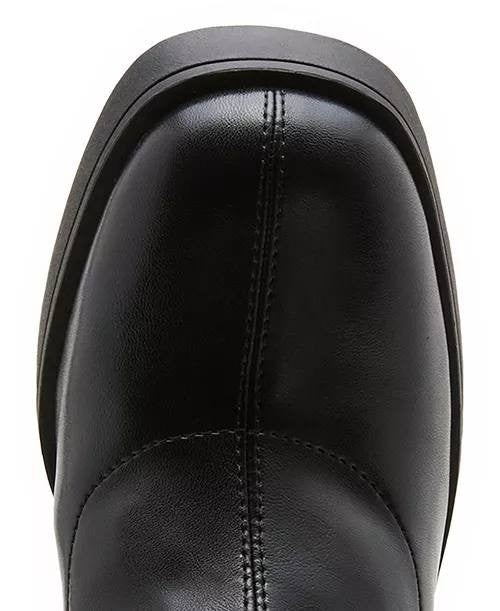 Madden Girl Dreammerr Stretch Knee‑High Block Heel Boots Black 9.5 NWB $99