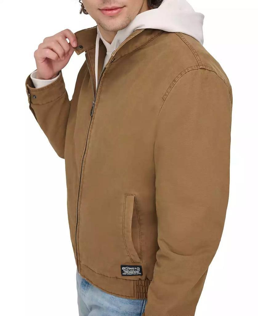 Levi’s Men’s Stand‑Collar Jacket Brown L $150 NWT