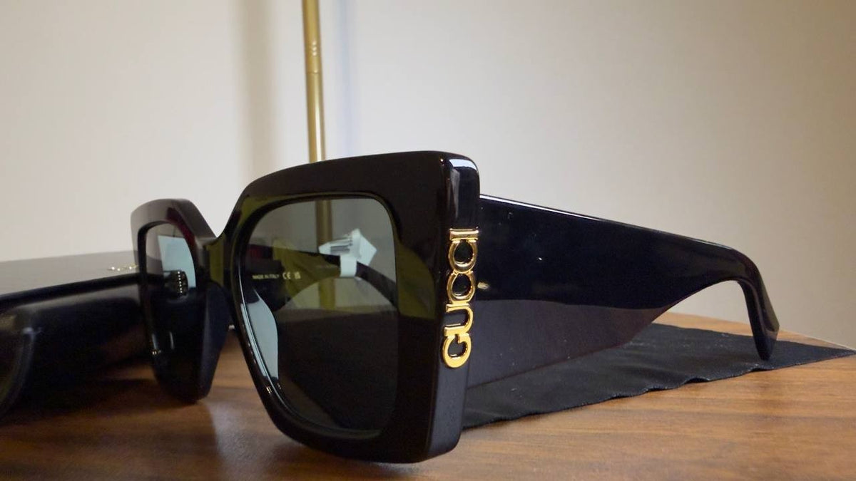 Gucci  Cat‑Eye  Sunglasses  Black  OS  NWT  $575