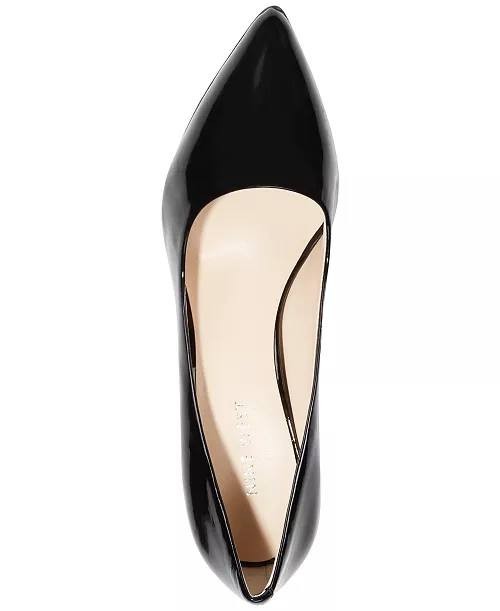 Nine West Black Leather Pumps 7M New in Box MSRP $99