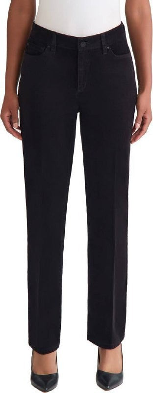 Jones New York Lexington Straight‑Leg Pants Black 10P/30 NWT Classic MSRP$69.50