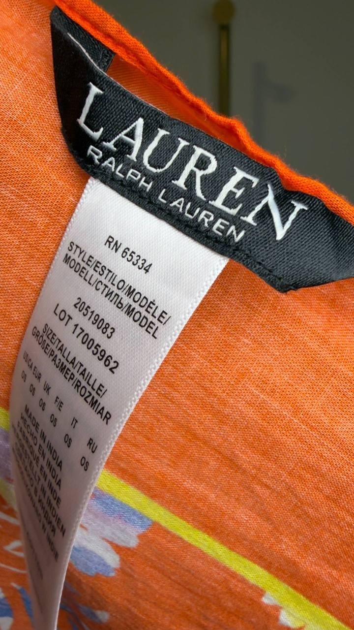 Lauren Ralph Lauren Border Pareo Island Breeze One Size NWT $120