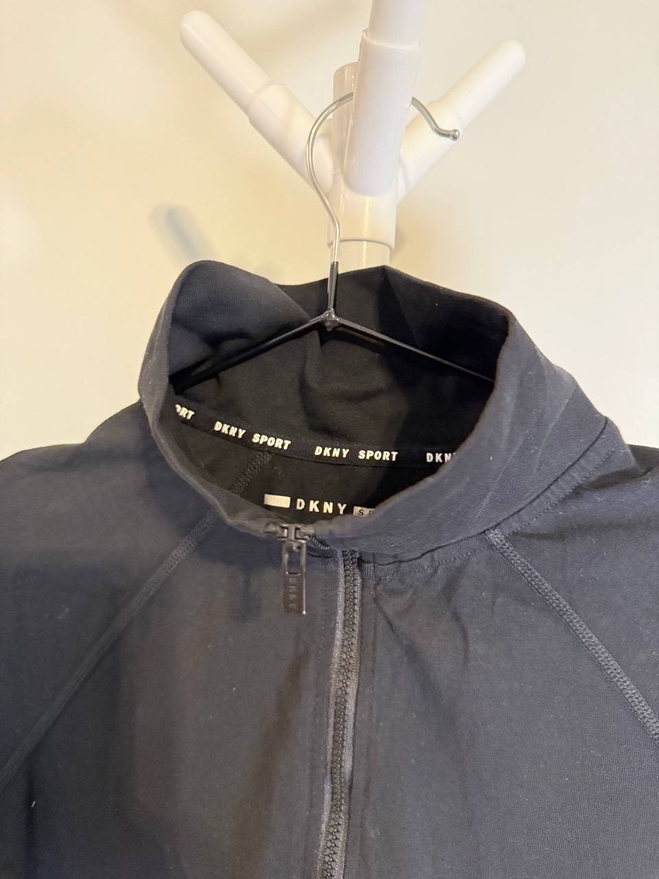 DKNY Black Zip-Front Logo Dress – Size S – NWT – $149