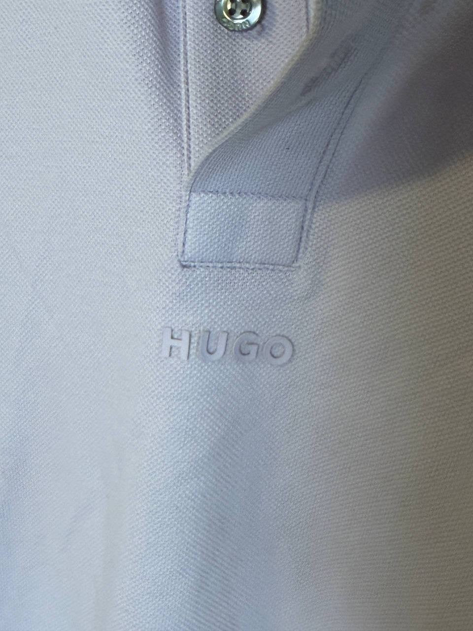 HUGO Hugo Boss Dangula Relaxed Fit Logo Polo Shirt White L NWT $98