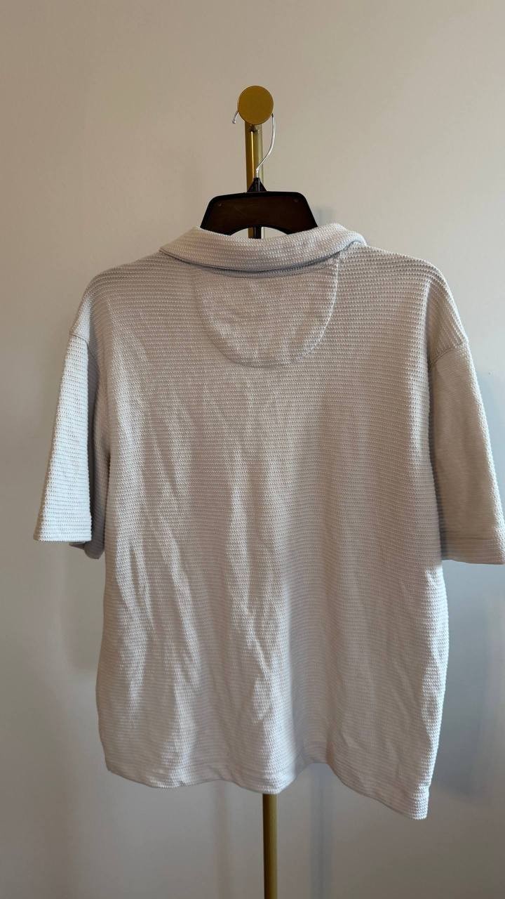 Mode of One – Men’s Textured Knit Open‑Collar Shirt – S – NWOT – $49.50