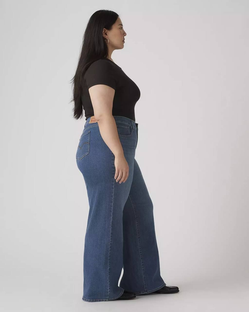 Levi’s 318 Shaping Wide Leg Jeans Plus Size Dark Wash 24W NWT $69.50