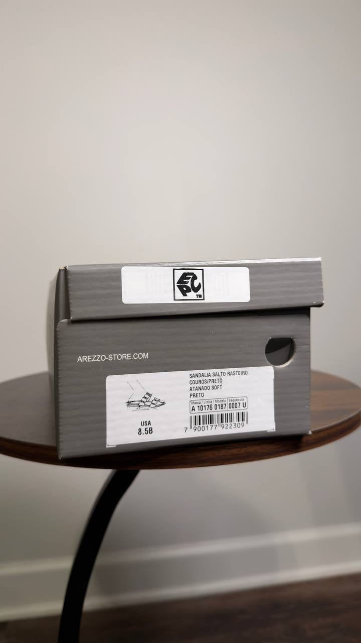 Arezzo  Slide  Sandals  Black  8.5  B  New  $79
