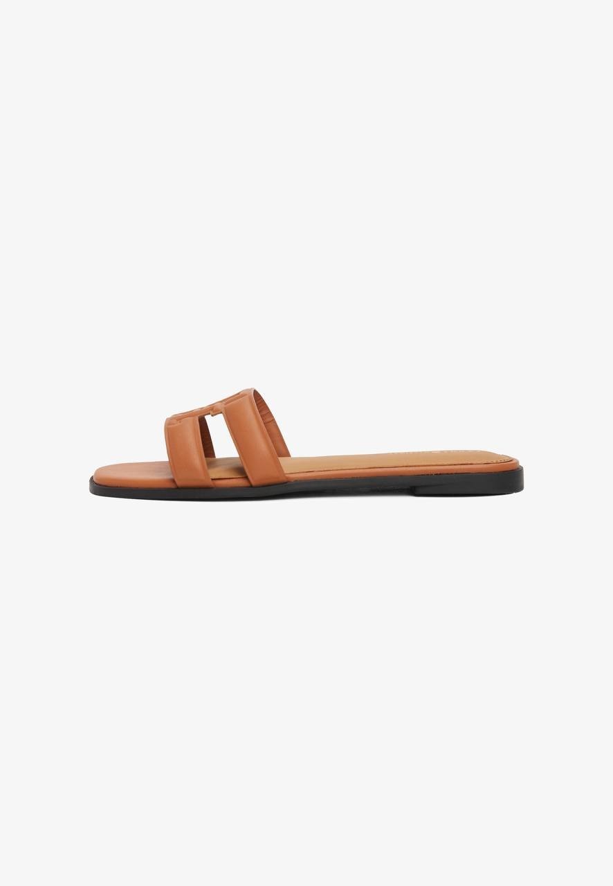 Tommy Hilfiger Slide Sandals Medium Brown 9.5 M New $69.00