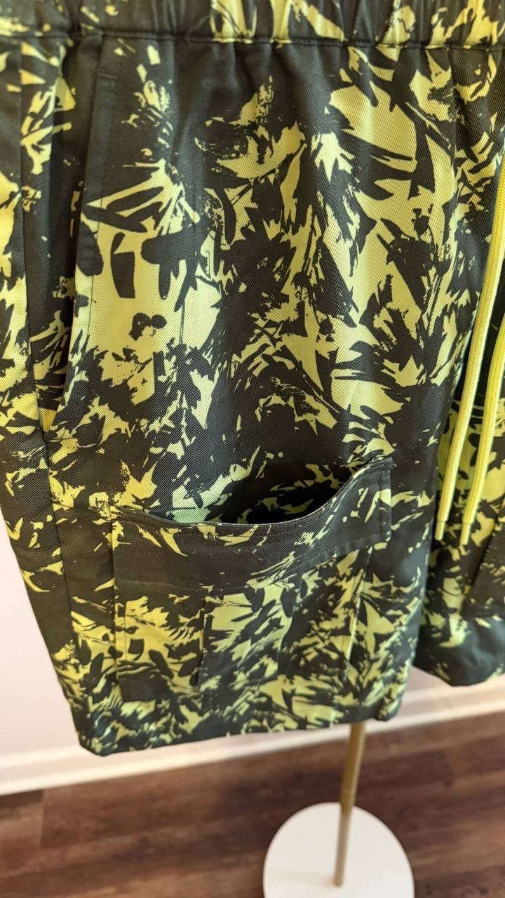 Mode of One Men’s Abstracted Floral Printed 9" Cargo Shorts Regular Fit L $59.50