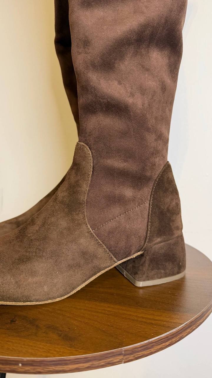 Gentle Souls by Kenneth Cole Chocolate Suede High Boots 9M New in Box MSRP $239