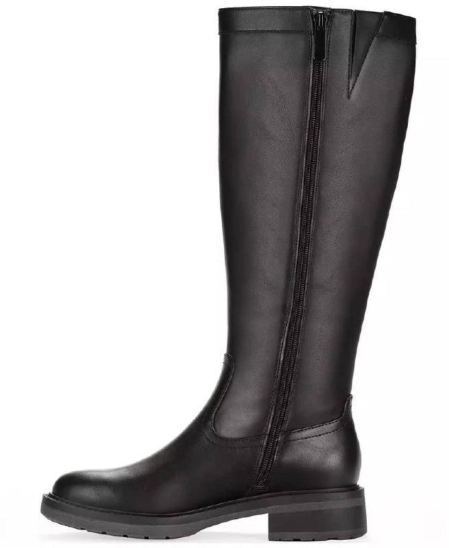 Style & Co Terryy Riding Boots 7.5M Black Tall Round Toe Zip NIB msrp$99.90