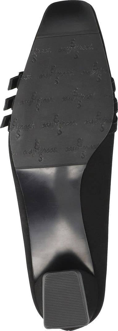 Easy Street Women’s Block Heel Pumps 10W Black Textile – New in Box– MSRP $74.99