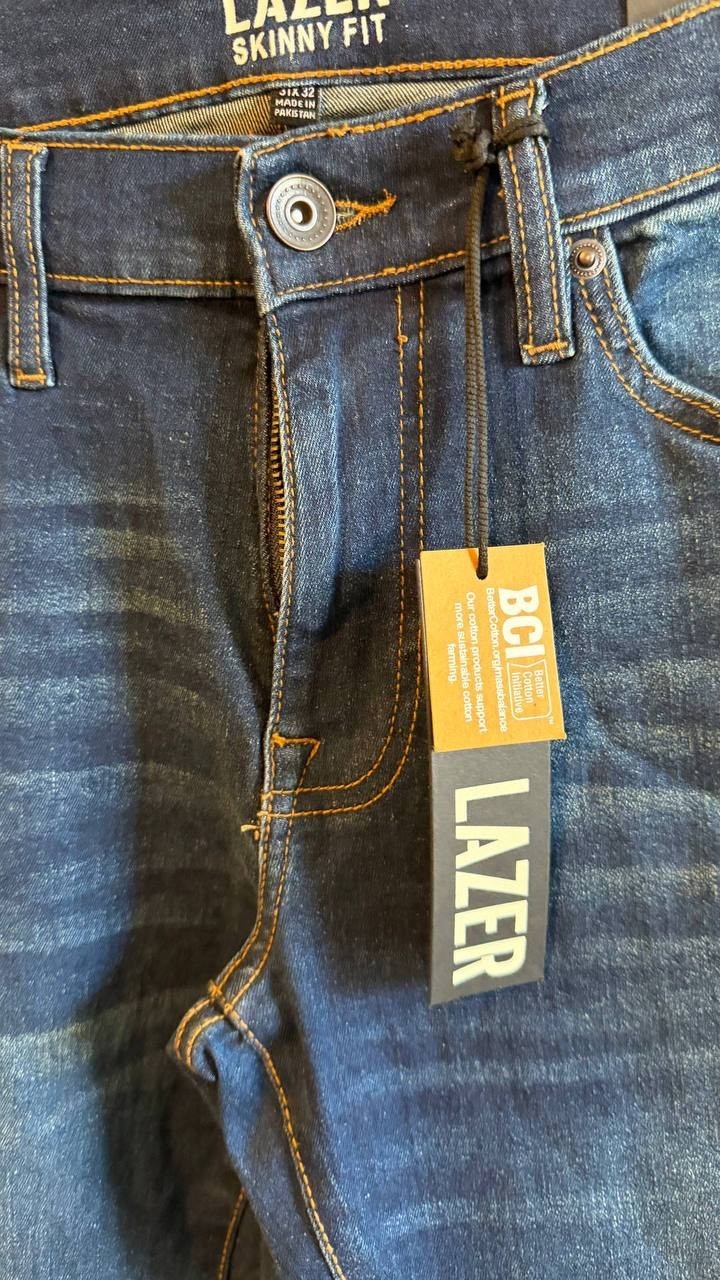 Lazer Men’s Skinny‑Fit Stretch Jeans Dark Blue 31x32 $39.50 NWT