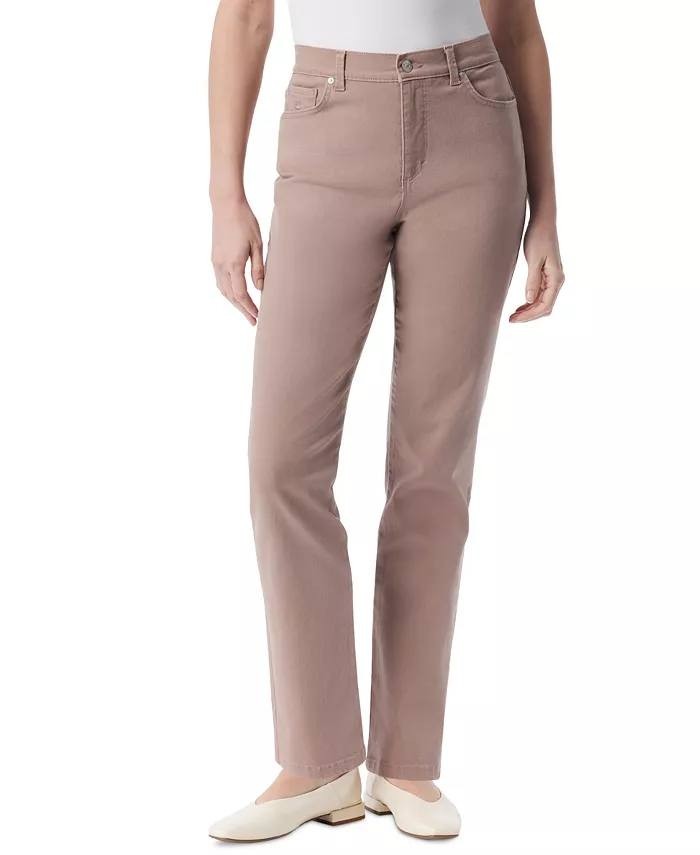 Gloria Vanderbilt Petite Amanda High Rise Straight Jeans Ube Rouge 10P NWT $48