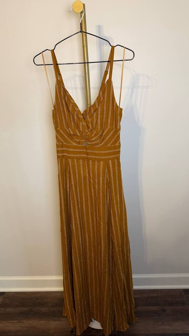 1.STATE Twist Front Cut Out Dress Sunflower S NWT $99