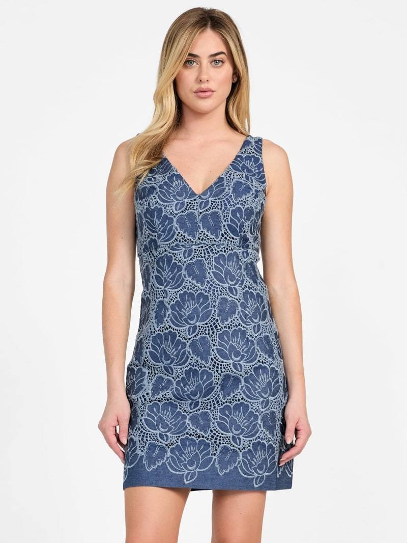 GUESS Caylee Embroidered Mini Dress – Size 6 – NWT – $198