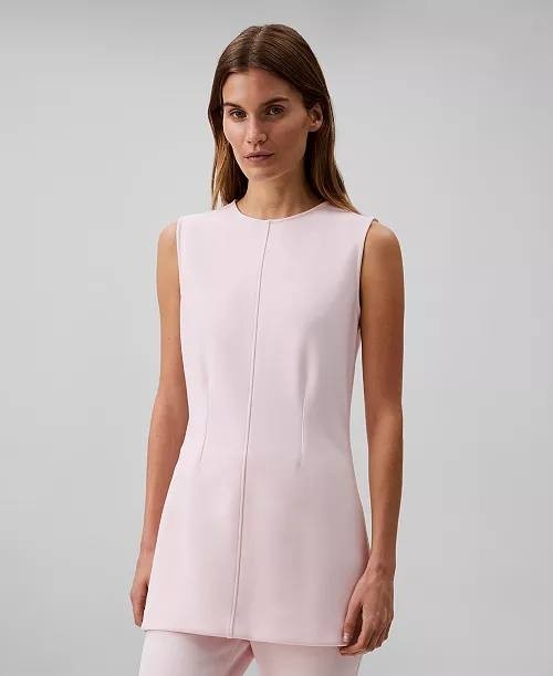 Calvin Klein Sleeveless Tailored Knit Tunic Pearl XL NWT $99