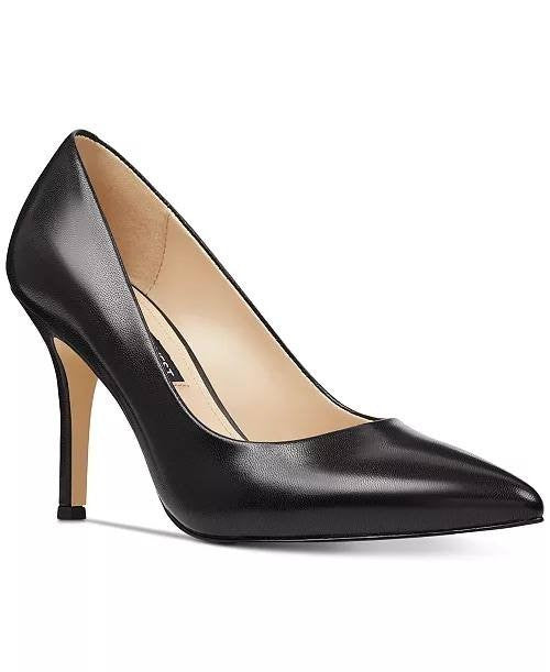 Nine West Black Leather Pumps 7M New in Box MSRP $99