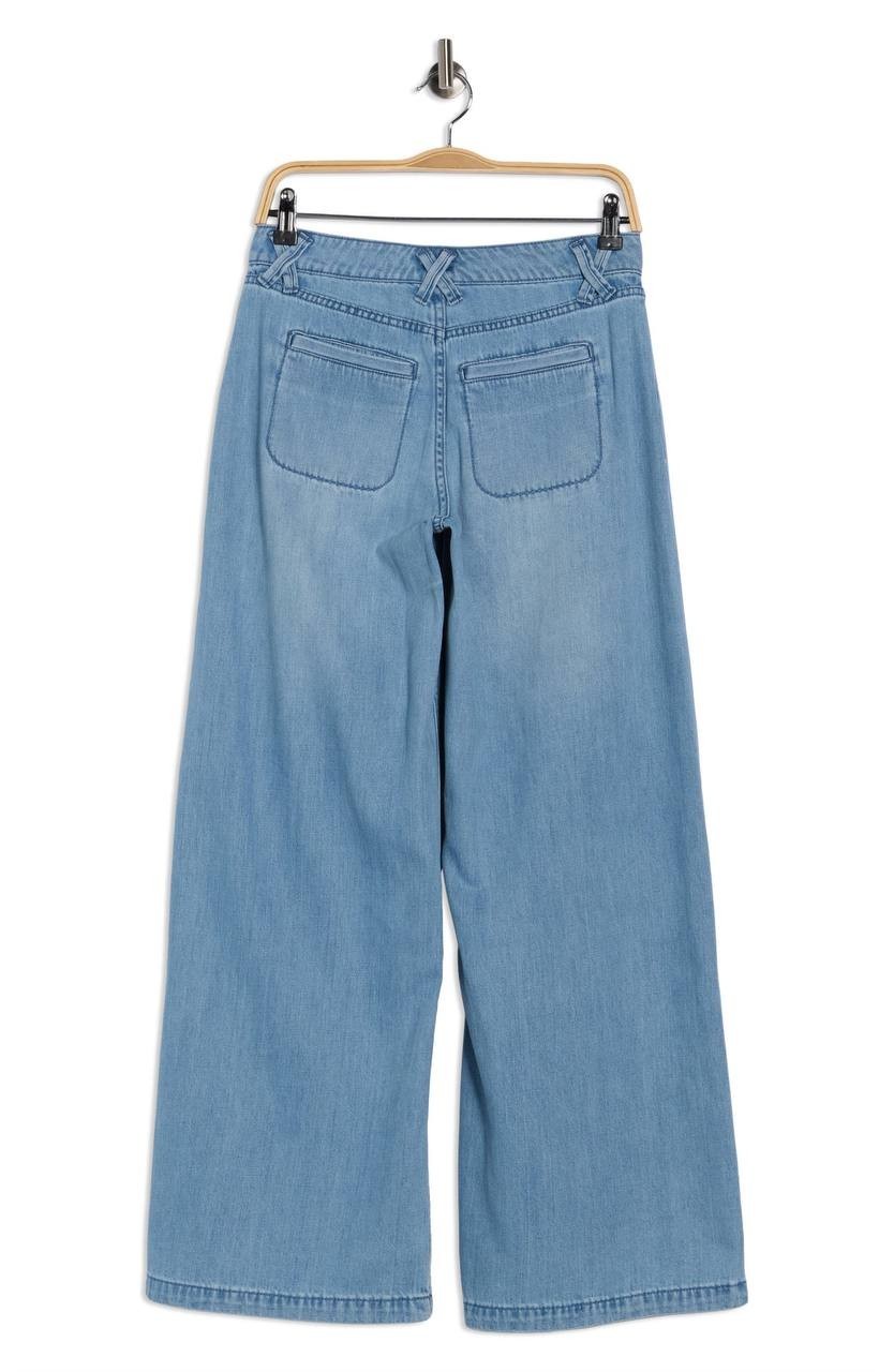 Lucky Brand Liquid Denim Wide-Leg Jeans, Flip Side Wash, Size 16/33 NWT