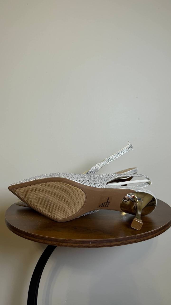 Sugar Silver Man‑Made Dress Pumps Women’s Size 9.5M – New in Box MSRP $69