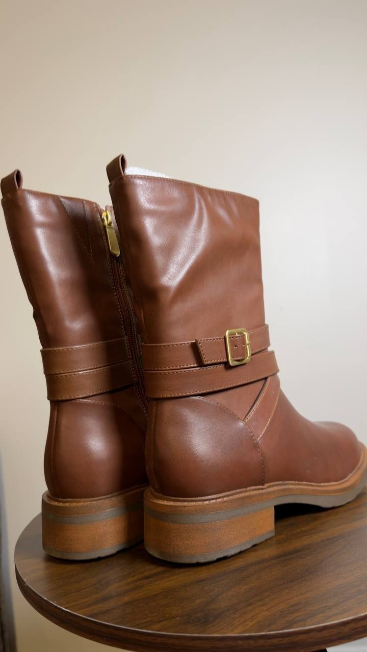 Style  &  Co  Block Heel Booties  Brown  8.5M  New  $89.90