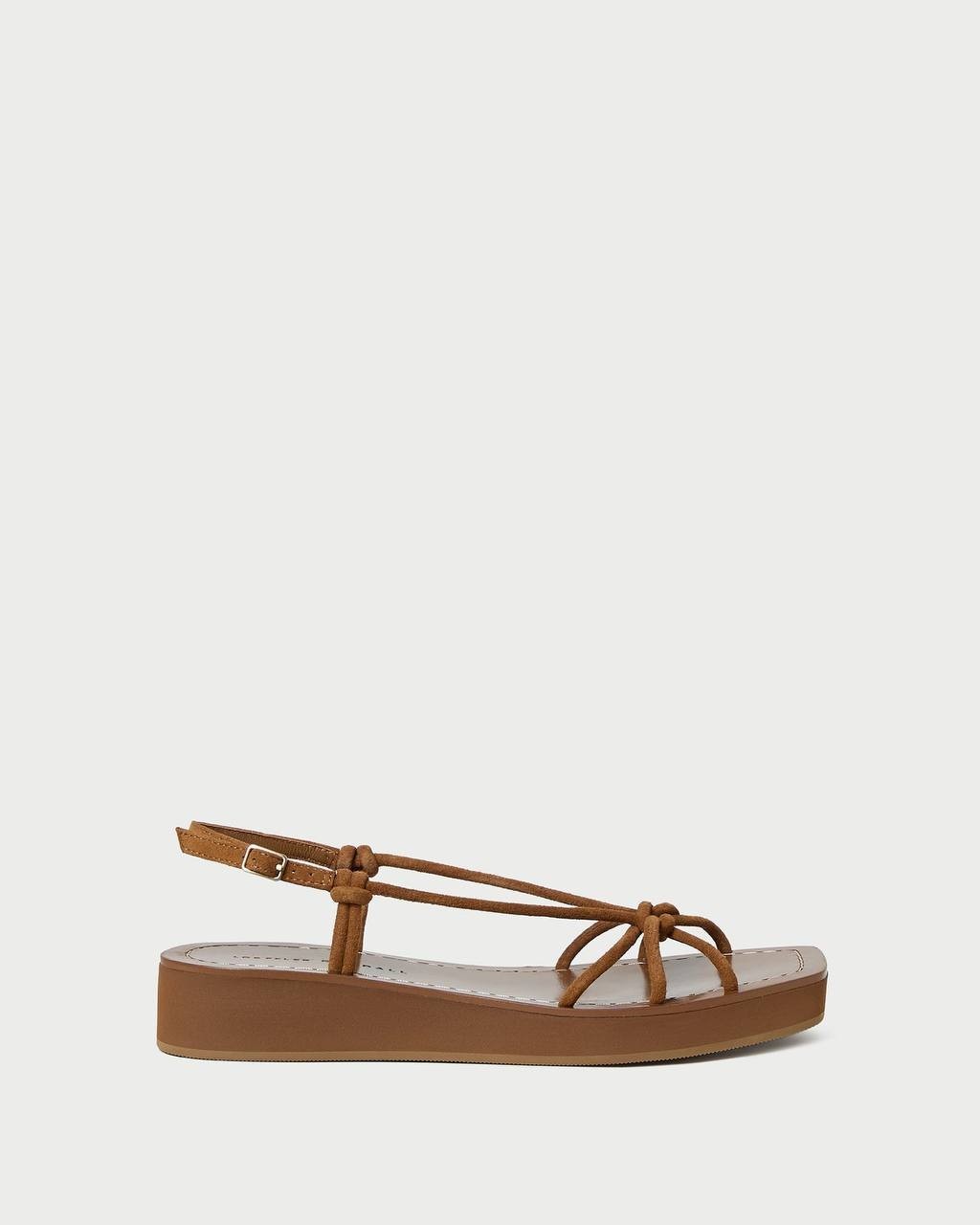 Loeffler Randall Platform Sandals Cacao 8 New $275.00