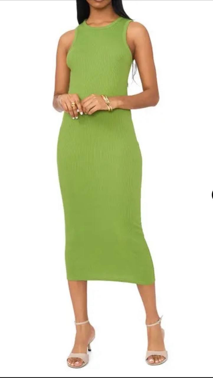 1.State Green Ribbed Midi Cutout Dress Size XS NWT $79 – Modern Chic