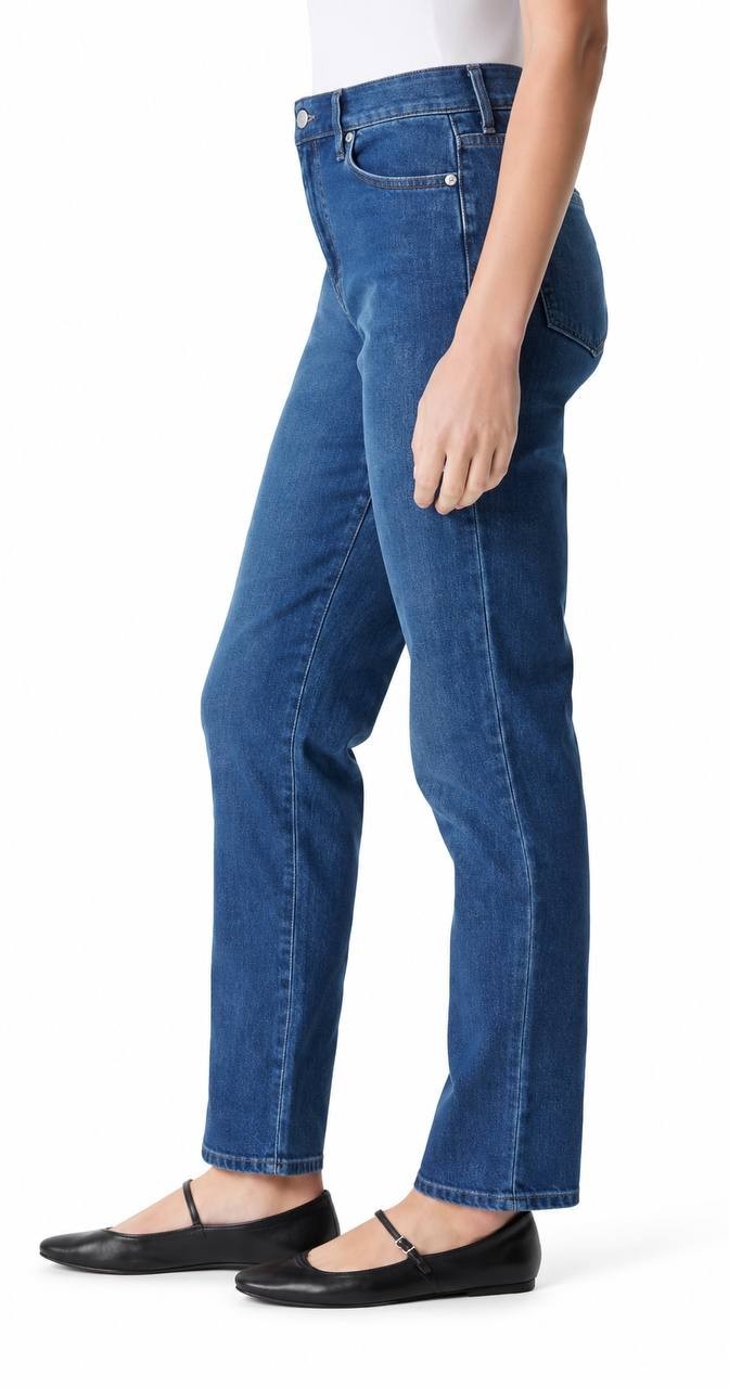 Gloria Vanderbilt Petite Amanda High Rise Straight Jeans Frisco 12P NWT $48