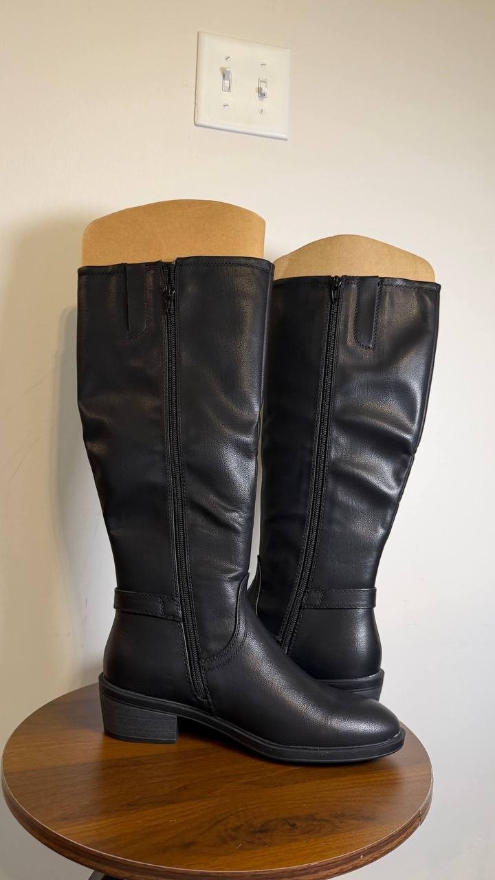 Baretraps Nena Riding Boots Black Women’s 7.5M NWB $119