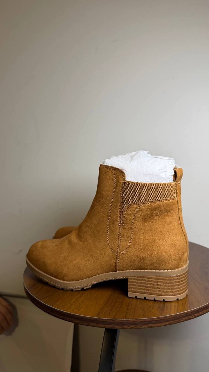 Style & Co Graciee Lug Booties Brown Women’s 8.5W Microfiber NWB $69.90