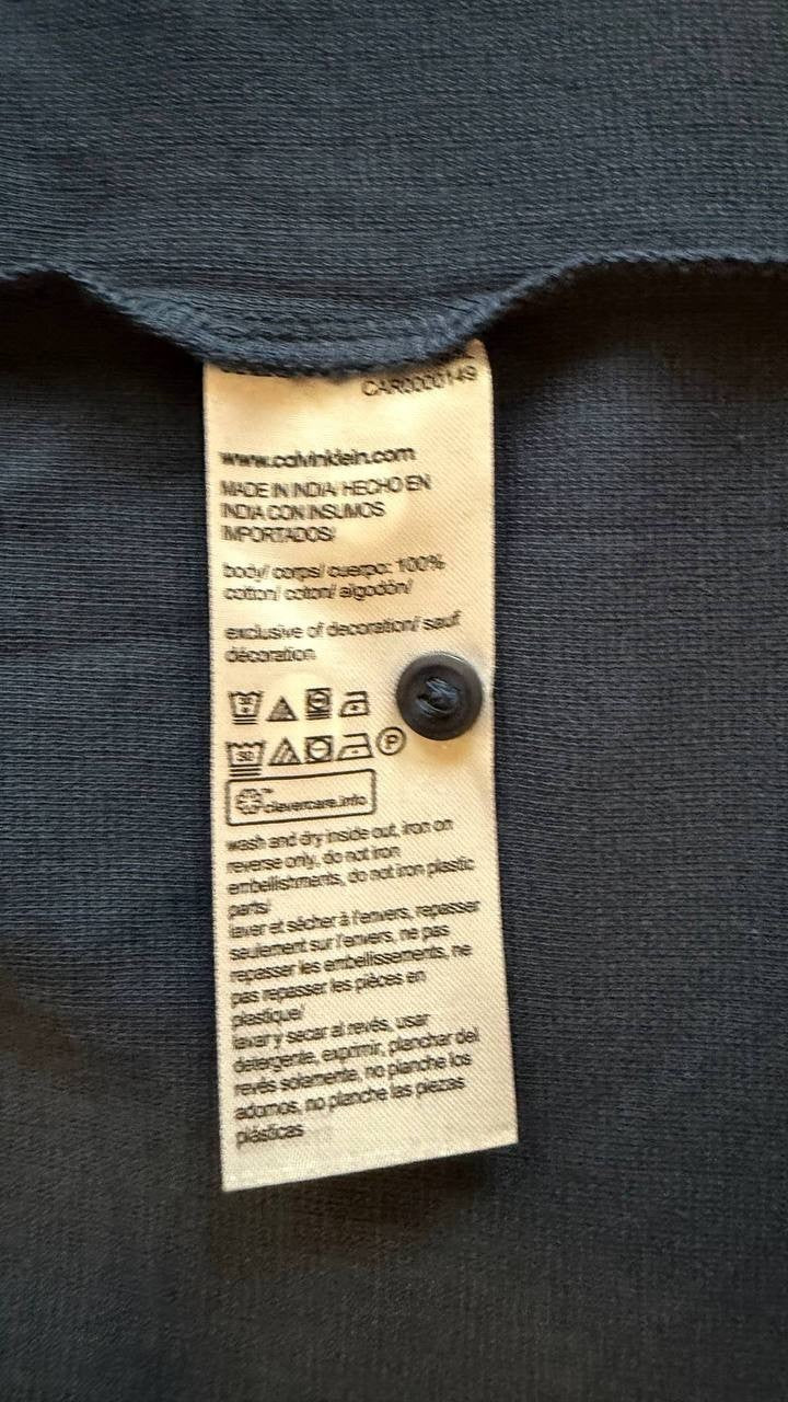 Calvin Klein Men’s Classic Fit Polo Shirt Navy M 100% Cotton NWOT