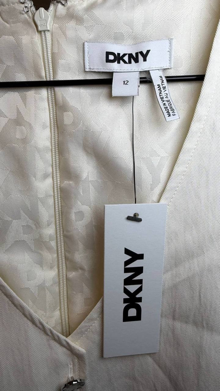 DKNY Women’s Vest Romper Coconut 12 NWT $129