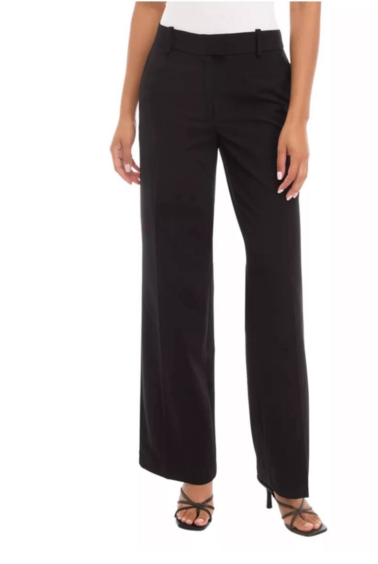 DKNY Wide-Leg Ankle Pants Black Size 4P Petite NWT $89 – Chic Office Style