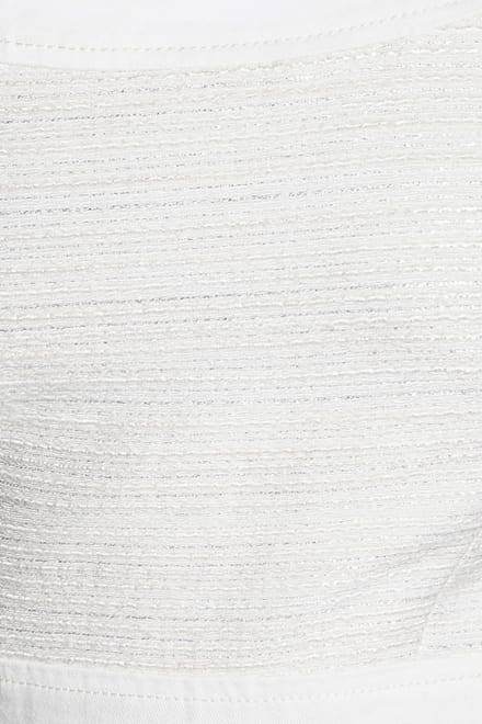 Guess Elsie Tweed and Denim Dress White Tweed Combo Size XL NWT $168