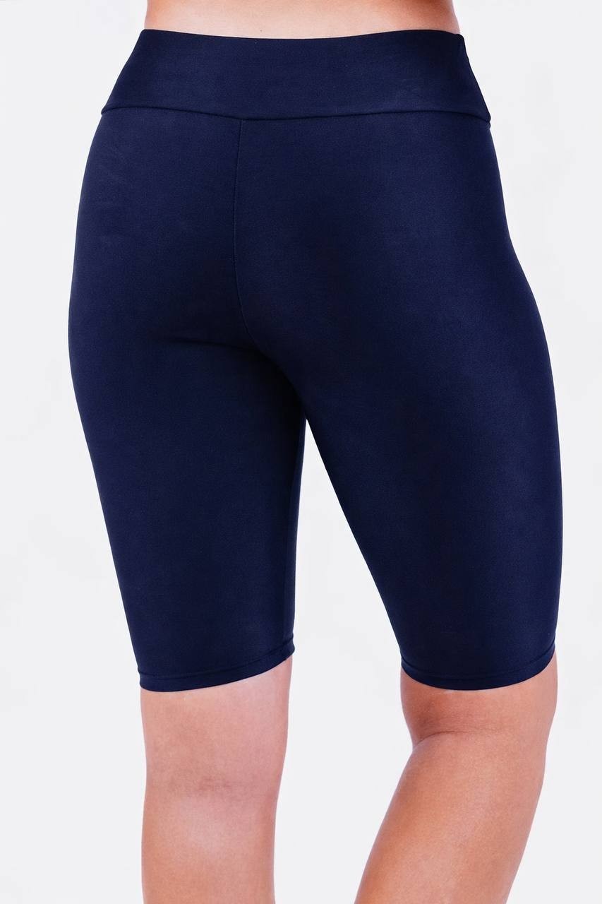 Calypsa by ModLi Long Bike Swim Shorts Size L NWT Navy  Swim Bottoms msrp$59.95
